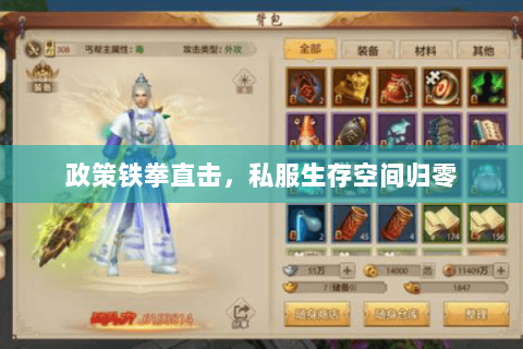 政策铁拳直击，私服生存空间归零