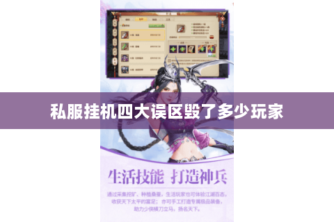 私服挂机四大误区毁了多少玩家 私服挂机四大误区毁了多少玩家