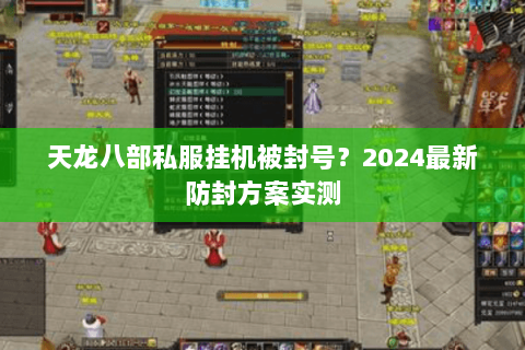 天龙八部私服挂机被封号？2024最新防封方案实测