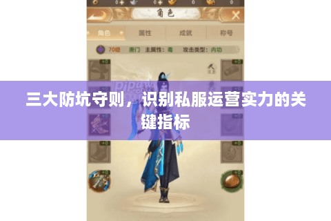 三大防坑守则,识别私服运营实力的关键指标 三大防坑守则,识别私服运营实力的关键指标