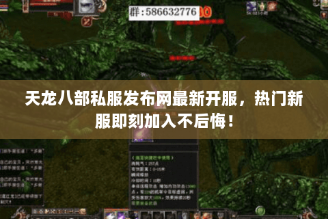 天龙八部私服发布网最新开服,热门新服即刻加入不后悔! 天龙八部私服发布网最新开服,热门新服即刻加入不后悔!