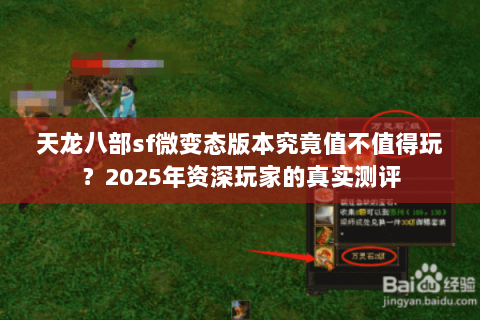 天龙八部sf微变态版本究竟值不值得玩?2025年资深玩家的真实测评 天龙八部sf微变态版本究竟值不值得玩?2025年资深玩家的真实测评