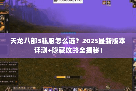 天龙八部3私服怎么选?2025最新版本评测+隐藏攻略全揭秘! 天龙八部3私服怎么选?2025最新版本评测+隐藏攻略全揭秘!