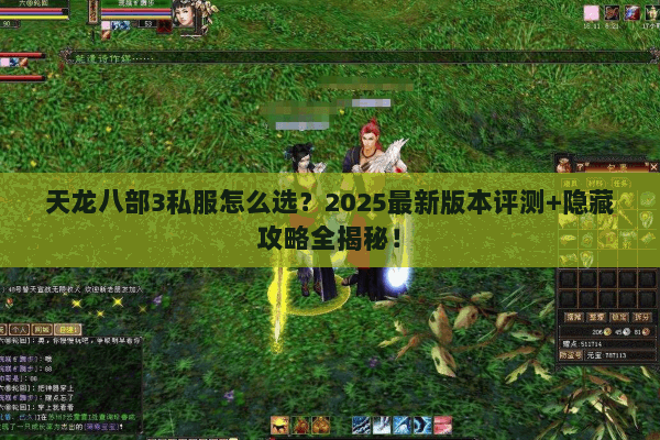 天龙八部3私服怎么选?2025最新版本评测+隐藏攻略全揭秘! 天龙八部3私服怎么选?2025最新版本评测+隐藏攻略全揭秘!