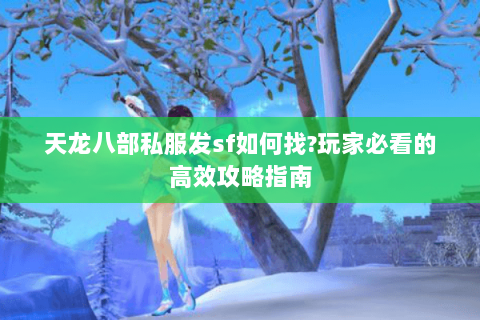 天龙八部私服发sf如何找?玩家必看的高效攻略指南