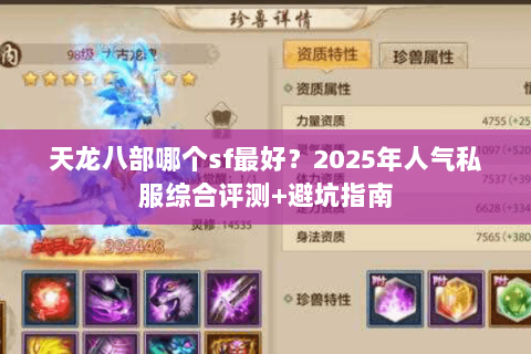 天龙八部哪个sf最好？2025年人气私服综合评测+避坑指南