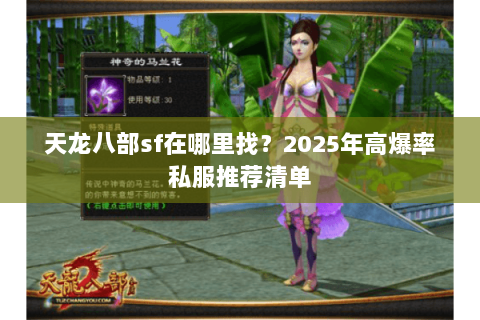 天龙八部sf在哪里找？2025年高爆率私服推荐清单