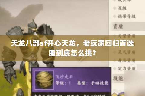 天龙八部sf开心天龙，老玩家回归首选服到底怎么挑？