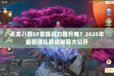 天龙八部SF家族战力提升难?2025年最新团队养成秘籍大公开 天龙八部SF家族战力提升难?2025年最新团队养成秘籍大公开