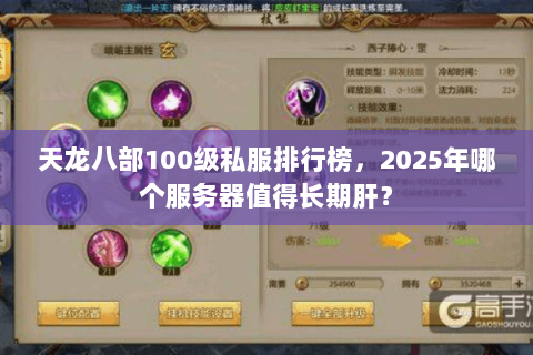 天龙八部100级私服排行榜,2025年哪个服务器值得长期肝? 天龙八部100级私服排行榜,2025年哪个服务器值得长期肝?