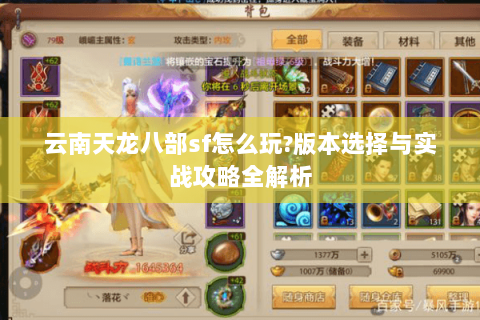 云南天龙八部sf怎么玩?版本选择与实战攻略全解析 云南天龙八部sf怎么玩?版本选择与实战攻略全解析