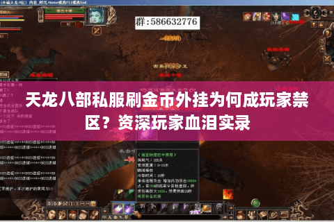 天龙八部私服刷金币外挂为何成玩家禁区?资深玩家血泪实录 天龙八部私服刷金币外挂为何成玩家禁区?资深玩家血泪实录