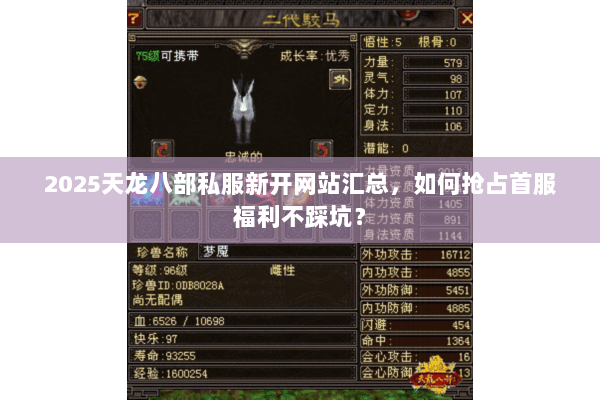 2025天龙八部私服新开网站汇总,如何抢占首服福利不踩坑? 2025天龙八部私服新开网站汇总,如何抢占首服福利不踩坑?