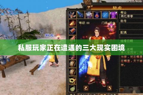 私服玩家正在遭遇的三大现实困境 私服玩家正在遭遇的三大现实困境