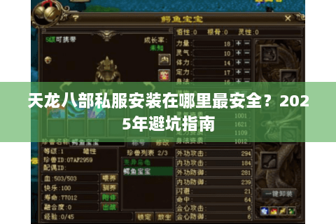 天龙八部私服安装在哪里最安全?2025年避坑指南 天龙八部私服安装在哪里最安全?2025年避坑指南