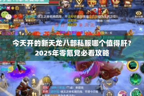 今天开的新天龙八部私服哪个值得肝?2025年零氪党必看攻略 今天开的新天龙八部私服哪个值得肝?2025年零氪党必看攻略