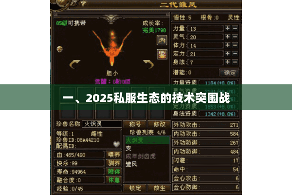 一、2025私服生态的技术突围战 一、2025私服生态的技术突围战