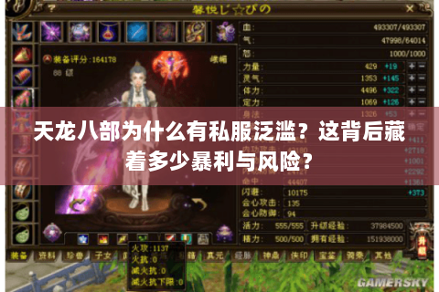 天龙八部为什么有私服泛滥?这背后藏着多少暴利与风险? 天龙八部为什么有私服泛滥?这背后藏着多少暴利与风险?