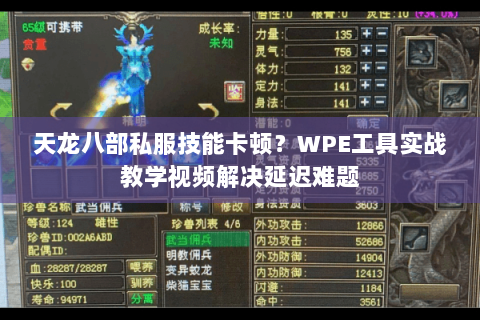 天龙八部私服技能卡顿?WPE工具实战教学视频解决延迟难题 天龙八部私服技能卡顿?WPE工具实战教学视频解决延迟难题