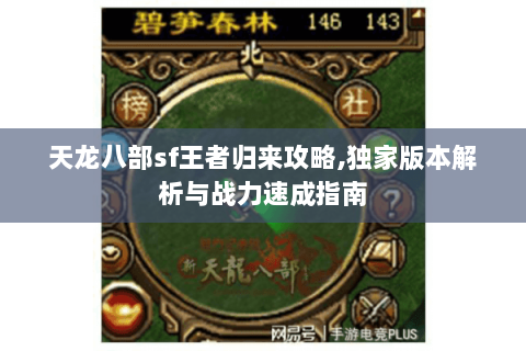天龙八部sf王者归来攻略,独家版本解析与战力速成指南 天龙八部sf王者归来攻略,独家版本解析与战力速成指南