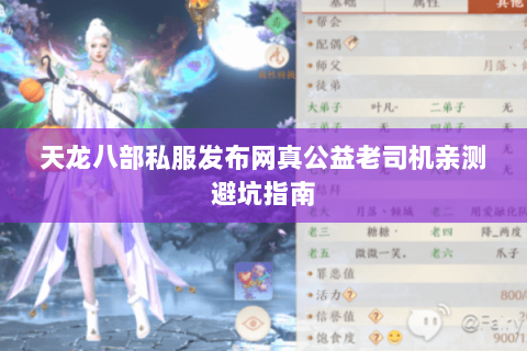 天龙八部私服发布网真公益老司机亲测避坑指南 天龙八部私服发布网真公益老司机亲测避坑指南