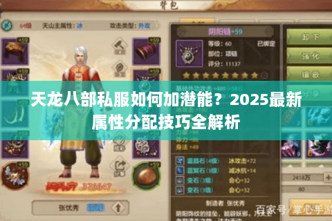 天龙八部私服如何加潜能?2025最新属性分配技巧全解析 天龙八部私服如何加潜能?2025最新属性分配技巧全解析