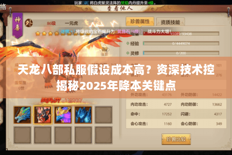 天龙八部私服假设成本高?资深技术控揭秘2025年降本关键点 天龙八部私服假设成本高?资深技术控揭秘2025年降本关键点