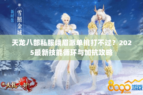 天龙八部私服峨眉派单挑打不过?2025最新技能循环与加抗攻略 天龙八部私服峨眉派单挑打不过?2025最新技能循环与加抗攻略