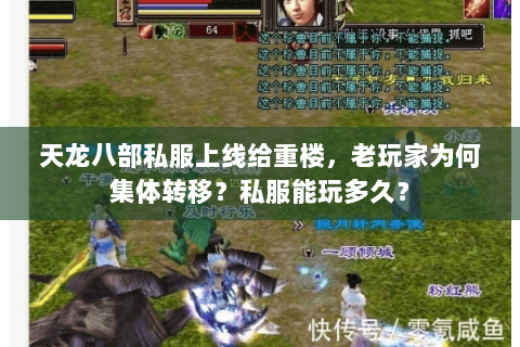天龙八部私服上线给重楼，老玩家为何集体转移？私服能玩多久？
