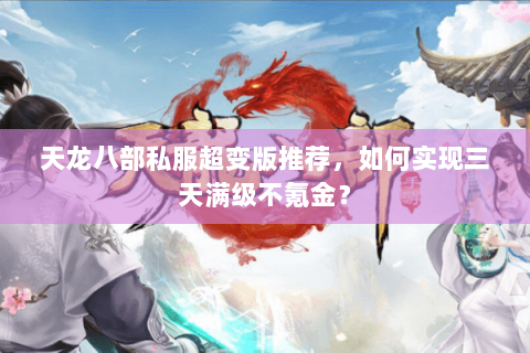 天龙八部私服超变版推荐，如何实现三天满级不氪金？
