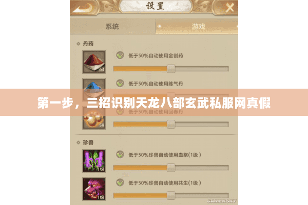 第一步,三招识别天龙八部玄武私服网真假 第一步,三招识别天龙八部玄武私服网真假