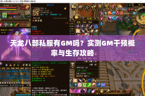 天龙八部私服有GM吗?实测GM干预概率与生存攻略 天龙八部私服有GM吗?实测GM干预概率与生存攻略