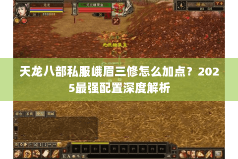天龙八部私服峨眉三修怎么加点?2025最强配置深度解析 天龙八部私服峨眉三修怎么加点?2025最强配置深度解析