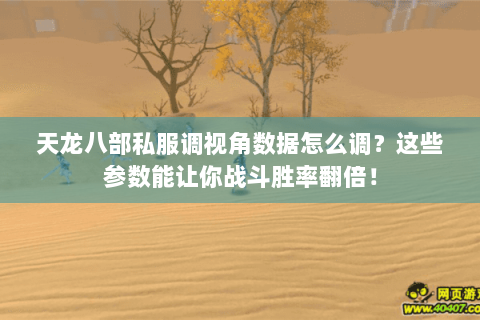 天龙八部私服调视角数据怎么调?这些参数能让你战斗胜率翻倍! 天龙八部私服调视角数据怎么调?这些参数能让你战斗胜率翻倍!