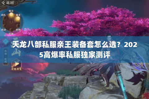 天龙八部私服亲王装备套怎么选?2025高爆率私服独家测评 天龙八部私服亲王装备套怎么选?2025高爆率私服独家测评