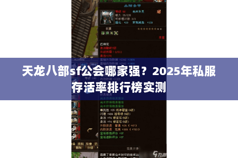 天龙八部sf公会哪家强?2025年私服存活率排行榜实测 天龙八部sf公会哪家强?2025年私服存活率排行榜实测