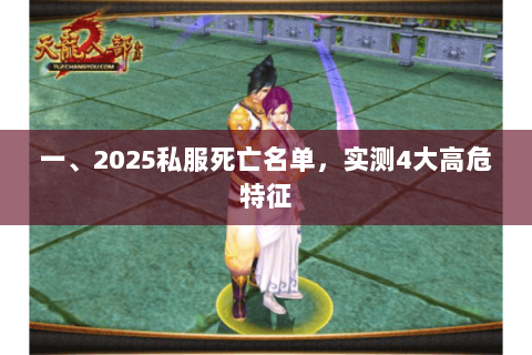 一、2025私服死亡名单,实测4大高危特征 一、2025私服死亡名单,实测4大高危特征