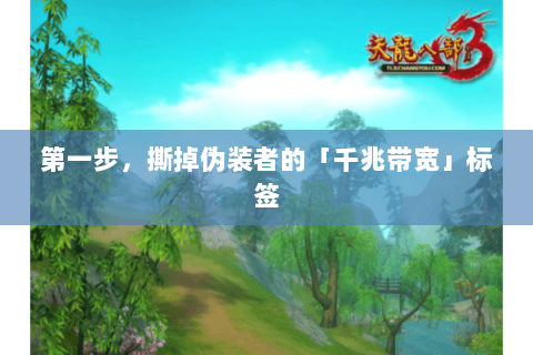 第一步，撕掉伪装者的「千兆带宽」标签