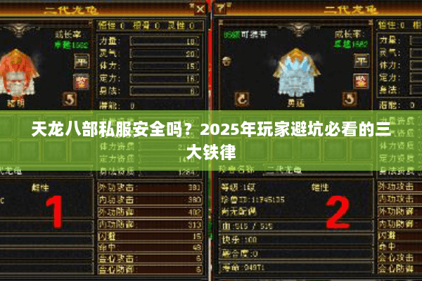 天龙八部私服安全吗?2025年玩家避坑必看的三大铁律 天龙八部私服安全吗?2025年玩家避坑必看的三大铁律