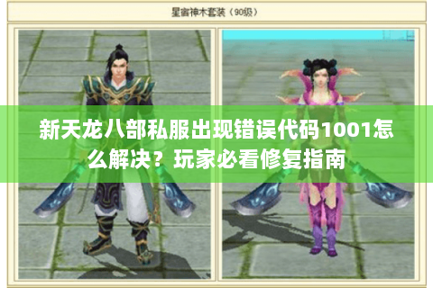 新天龙八部私服出现错误代码1001怎么解决？玩家必看修复指南