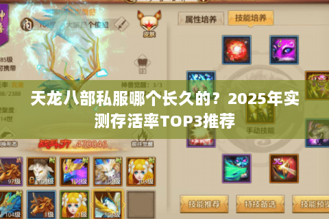 天龙八部私服哪个长久的?2025年实测存活率TOP3推荐 天龙八部私服哪个长久的?2025年实测存活率TOP3推荐