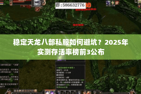 稳定天龙八部私服如何避坑?2025年实测存活率榜前3公布 稳定天龙八部私服如何避坑?2025年实测存活率榜前3公布
