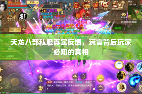 天龙八部私服真实反馈,谎言背后玩家必知的真相 天龙八部私服真实反馈,谎言背后玩家必知的真相