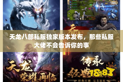 天龙八部私服独家版本发布,那些私服大佬不会告诉你的事 天龙八部私服独家版本发布,那些私服大佬不会告诉你的事