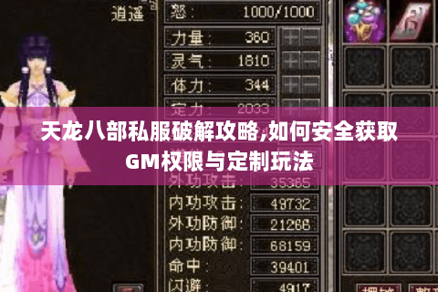 天龙八部私服破解攻略,如何安全获取GM权限与定制玩法 天龙八部私服破解攻略,如何安全获取GM权限与定制玩法