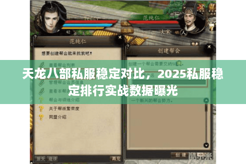 天龙八部私服稳定对比,2025私服稳定排行实战数据曝光 天龙八部私服稳定对比,2025私服稳定排行实战数据曝光