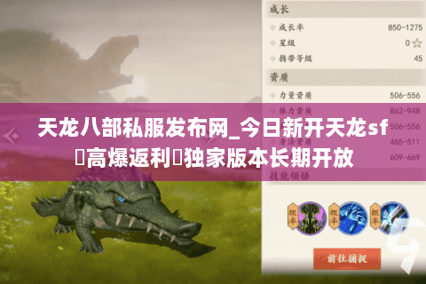 天龙八部私服发布网_今日新开天龙sf▷高爆返利◁独家版本长期开放