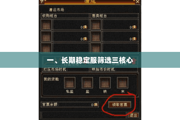 一、长期稳定服筛选三核心 一、长期稳定服筛选三核心