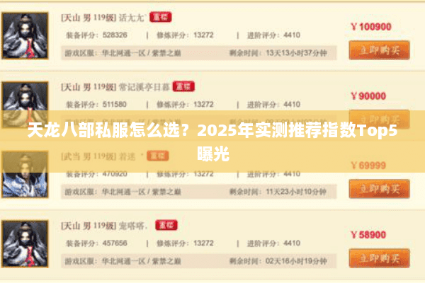 天龙八部私服怎么选?2025年实测推荐指数Top5曝光 天龙八部私服怎么选?2025年实测推荐指数Top5曝光