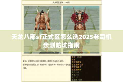 天龙八部sf正式区怎么选2025老司机亲测防坑指南